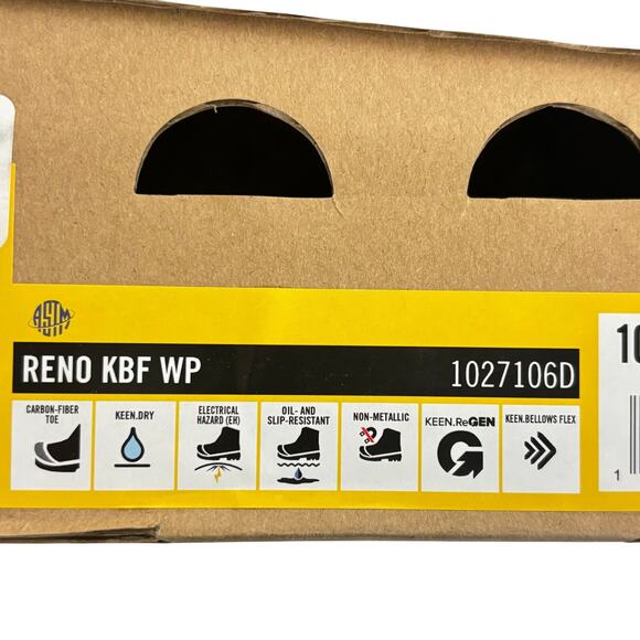 Keen Men's Utility Reno KBF Waterproof Comp Toe Lace Up Work Shoe Size 10.5 NEW - Picture 11 of 13